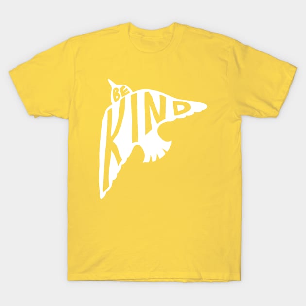 Be Kind Flying Bird T-Shirt by Alissa Carin